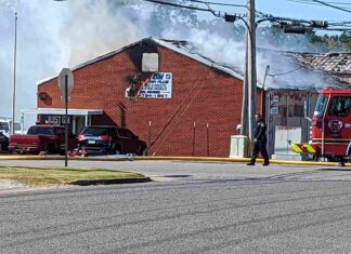 1 injured, Just GM Auto & Truck Repair Plus heavily damaged in fire