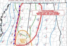 Potential for Tornado Watch above 60%