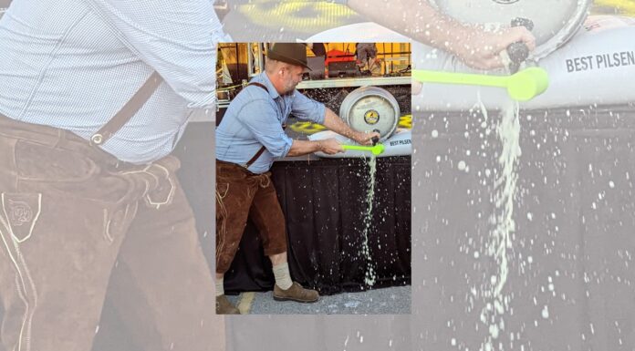 Keg tapped, opening Oktoberfest 2022