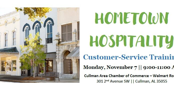 Hometown Hospitality training coming Monday