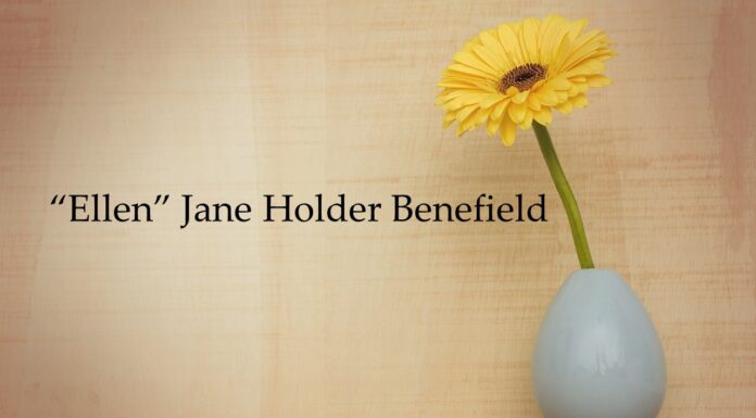 Obituary: “Ellen” Jane Holder Benefield