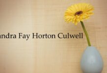 Obituary: Sandra Fay Horton Culwell