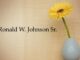 Obituary: Ronald W. Johnson Sr.