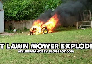 Where there’s smoke, there’s fire… and a lawn mower