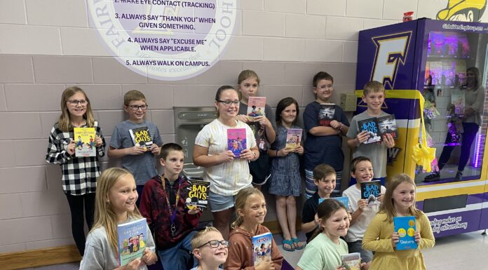 Fairview Elementary cuts ribbon on book vending machine