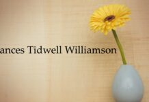 Obituary: Frances Tidwell Williamson