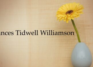 Obituary: Frances Tidwell Williamson