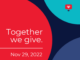 Giving grace on Giving Tuesday