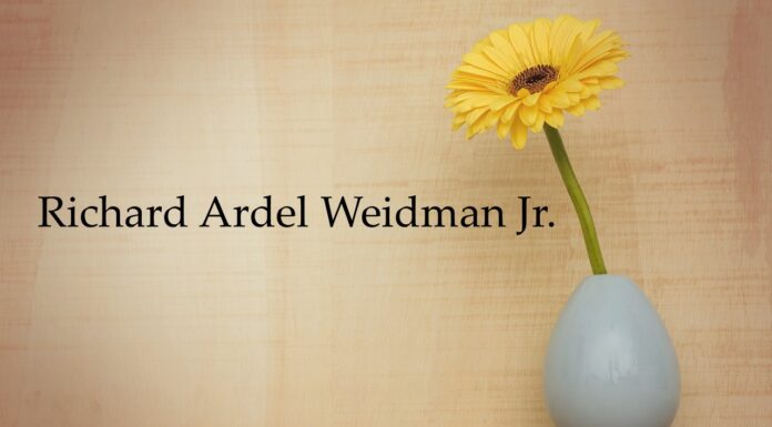 Obituary: Richard Ardel Weidman Jr.