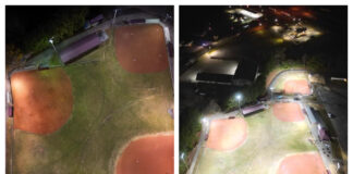 LED lights installed at West Point ballpark