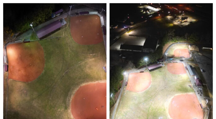 LED lights installed at West Point ballpark