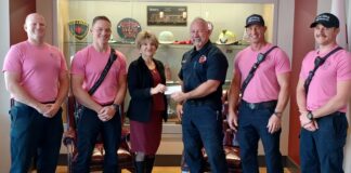 Bosom Buddies give thanks to community