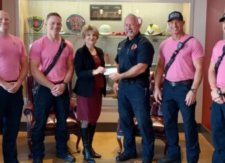 Bosom Buddies give thanks to community