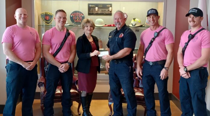 Bosom Buddies give thanks to community