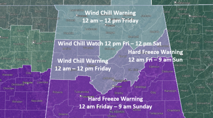 Brutally cold air arrives early Friday