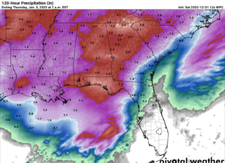 Rain today, patchy dense fog tonight into Sunday, and potential severe storms Tuesday