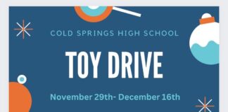Cold Springs High hosting toy drive