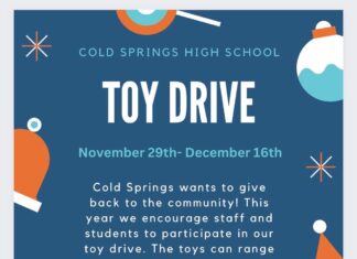 Cold Springs High hosting toy drive