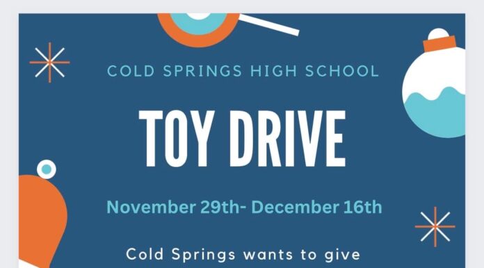 Cold Springs High hosting toy drive