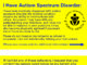 Autism Spectrum Disorder Identification Cards issued at county health departments