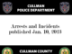 Arrests and Incidents reported Jan. 10, 2023