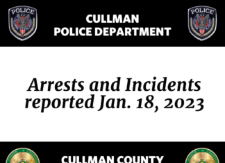 Arrests and Incidents reported Jan. 18, 2023
