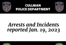 Arrests and Incidents reported Jan. 19, 2023