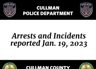 Arrests and Incidents reported Jan. 19, 2023