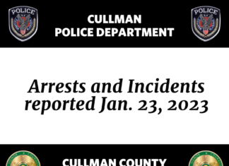 Arrests and Incidents reported Jan. 23, 2023