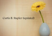 Obituary: Curtis B. Stapler (updated)
