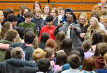 ‘You cannot give up’: Former Alabama running back Siran Stacy speaks to Cullman County students