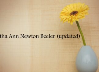 Obituary: Martha Ann Newton Beeler (updated)