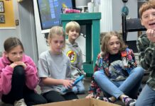 East Elementary students use robotics to create unique art