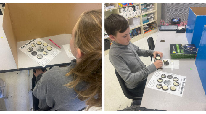 A sky full of Oreos: EES students use cookies to learn moon phases