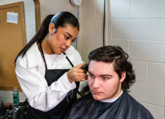 Wallace State partners with Fairview High School to provide free haircuts to students