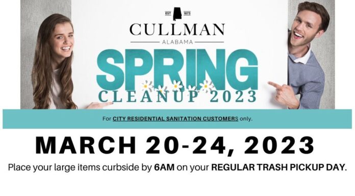 City Spring Cleanup coming March 20-24
