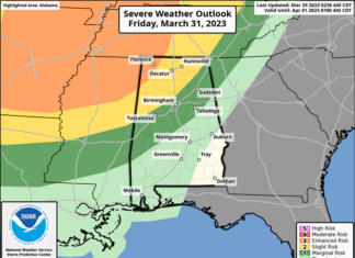 Severe storms possible Friday evening into Saturday morning