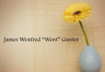 Obituary: James Wenfred “Went” Gunter