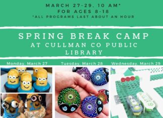 Library hosting Spring Break Camp March 27-29