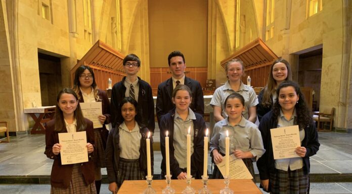 St. Bernard inducts 10 into National Junior Honor Society