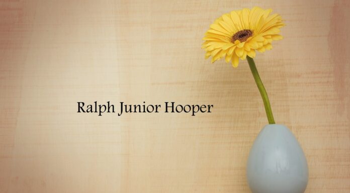 Obituary: Ralph Junior Hooper