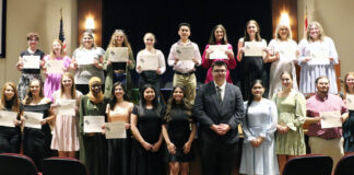 Wallace State inducts members into English and math honor societies
