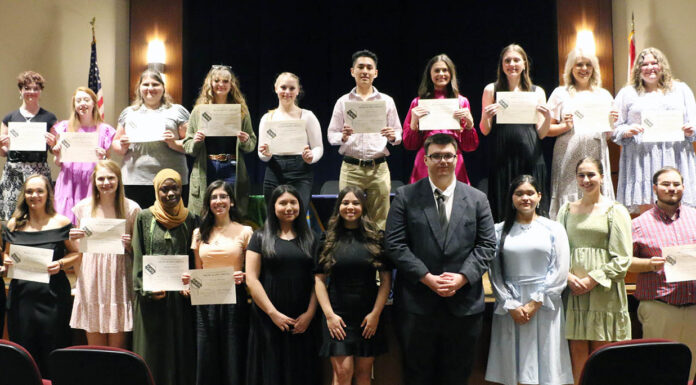 Wallace State inducts members into English and math honor societies