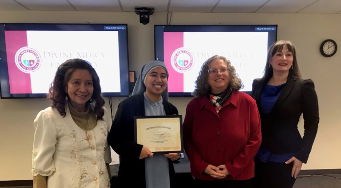 St. Bernard’s Sr. Gianna Casino awarded Outstanding Graduate Research Award