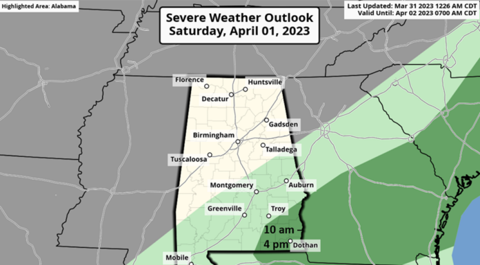 Damaging straight-line winds and tornadoes possible beginning this evening