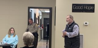 R.O.S.S. representative Shane Tidwell speaks at Good Hope City Council meeting