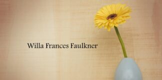 Obituary: Willa Frances Faulkner