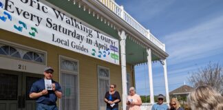 April Walking Tours begin with walk through 1873-1900
