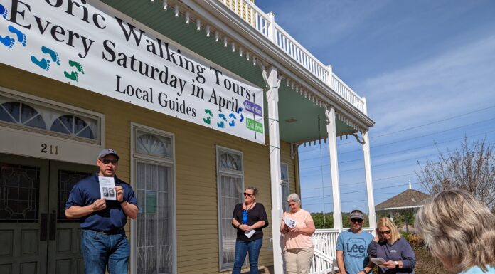 April Walking Tours begin with walk through 1873-1900