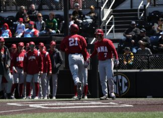 Sweep complete as Alabama secures 3-2 win at Missouri on Sunday